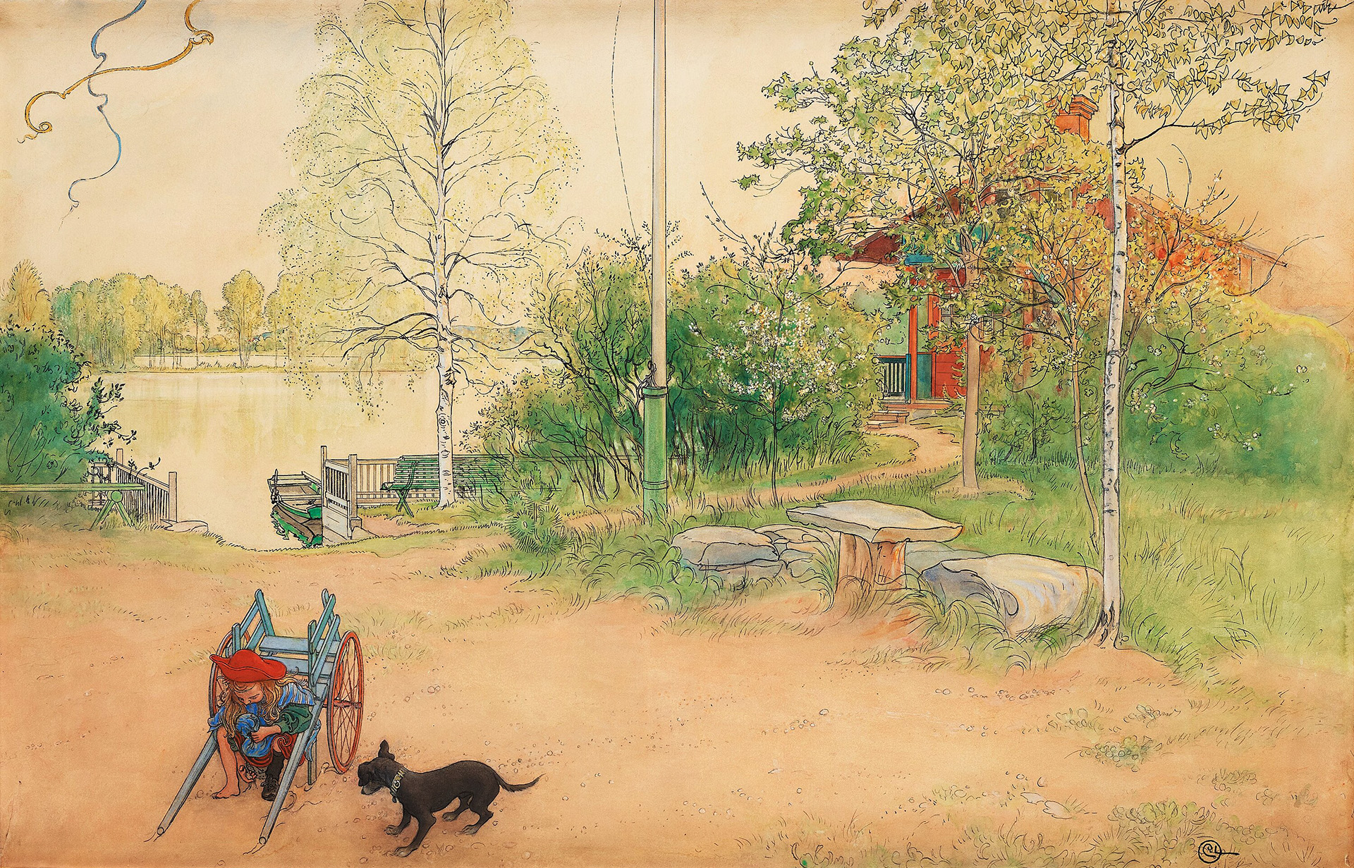 Carl-Larsson-gardsplan-Lilla-Hyttnas-Sundborn