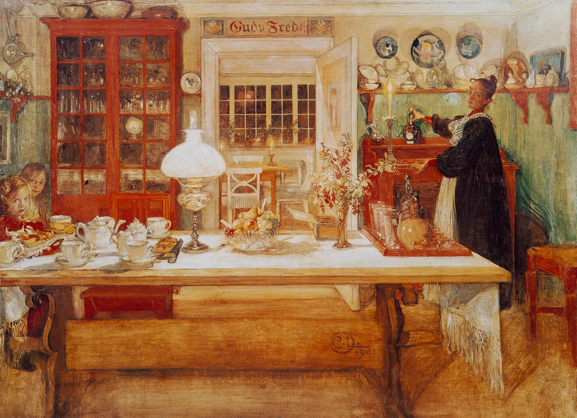 Till-en-liten-vira-Akvarell-Carl-Larsson-1901