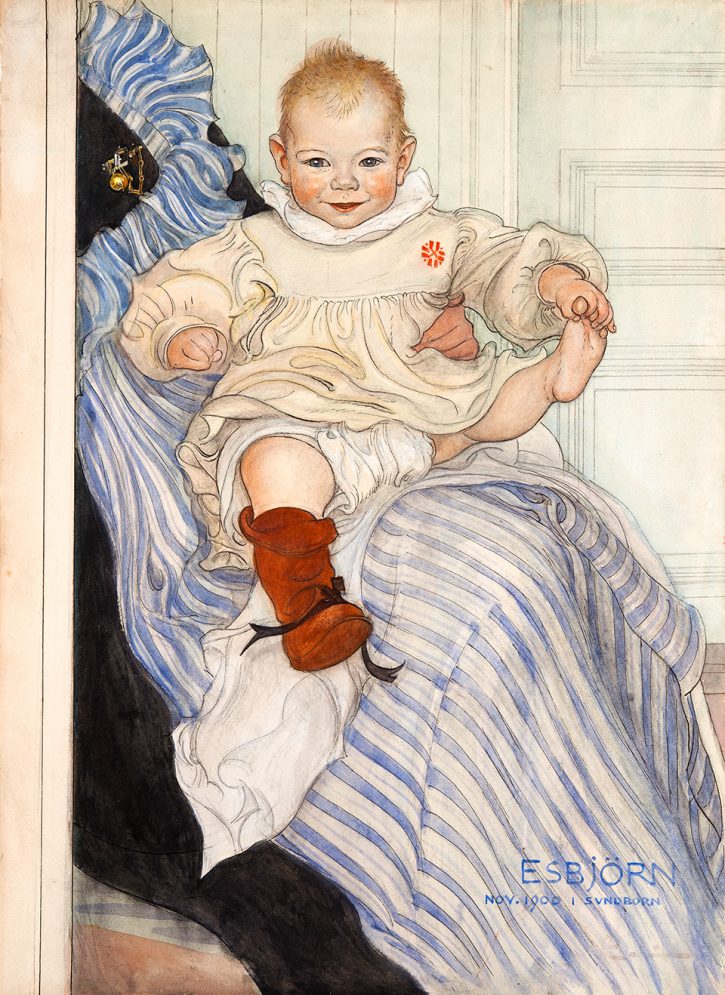 Esbjorn-Akvarell-Carl-Larsson-1900