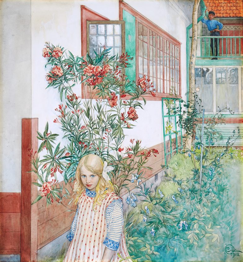 Nerium-Ingrid-W-Akvarell-Carl-Larsson-1912
